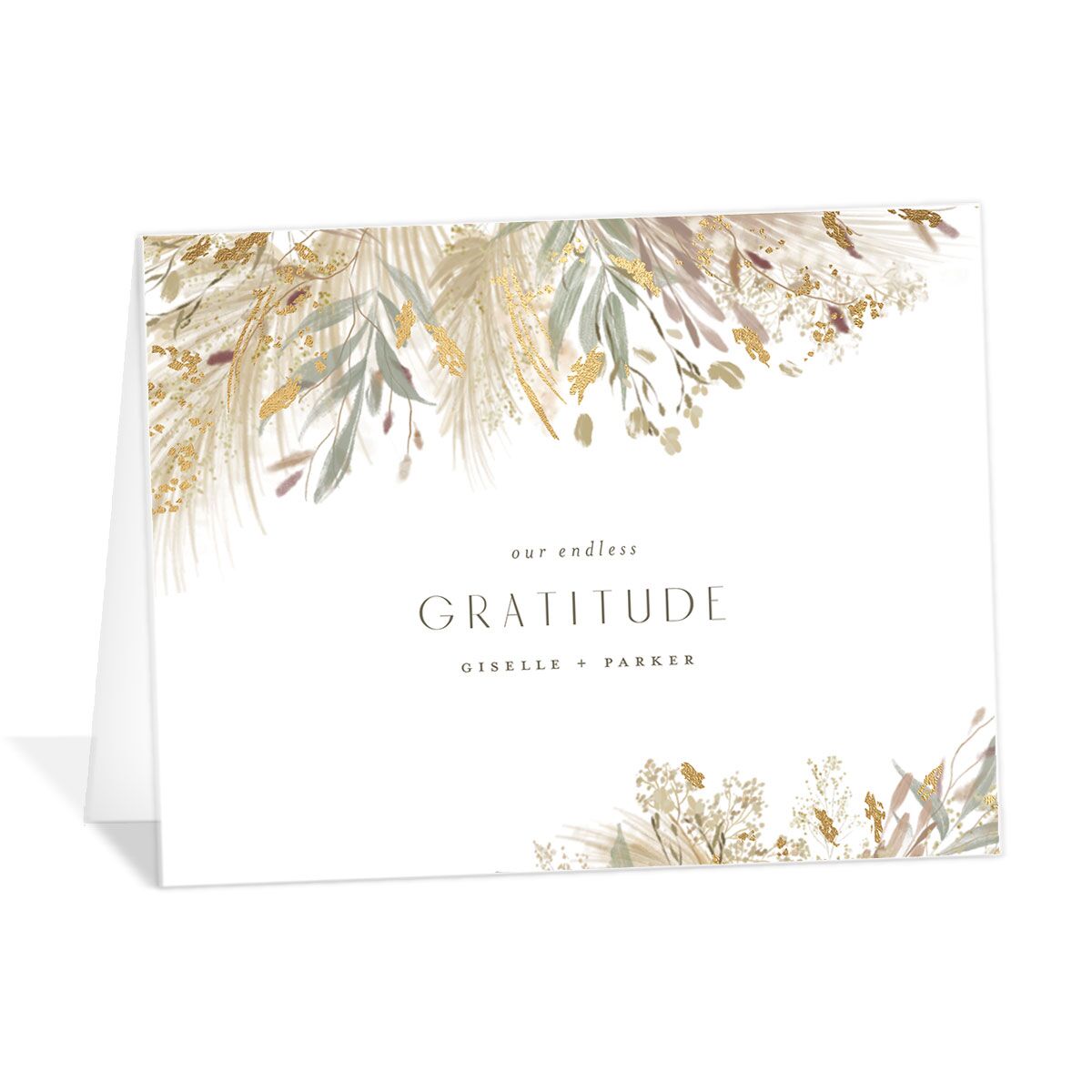 Ethereal Pampas Thank You Cards