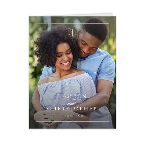 Timeless Frame Thank You Cards - White