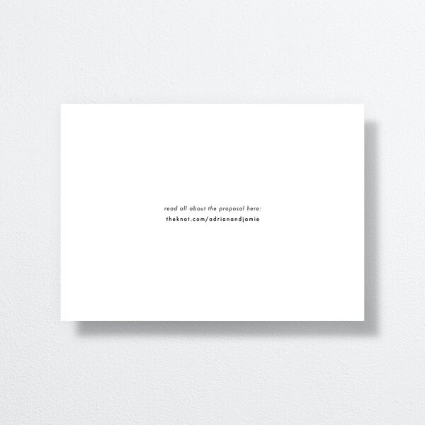 Love Out Loud Save The Date Cards Pure White Signature smooth Blank No