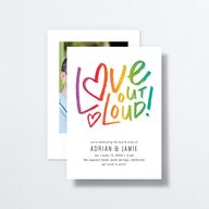 Love Out Loud Wedding Invitations Pure White Signature No