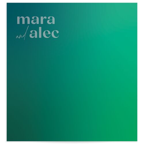 Bold Love Wedding Standard Envelope Liners Sea Glass Standard