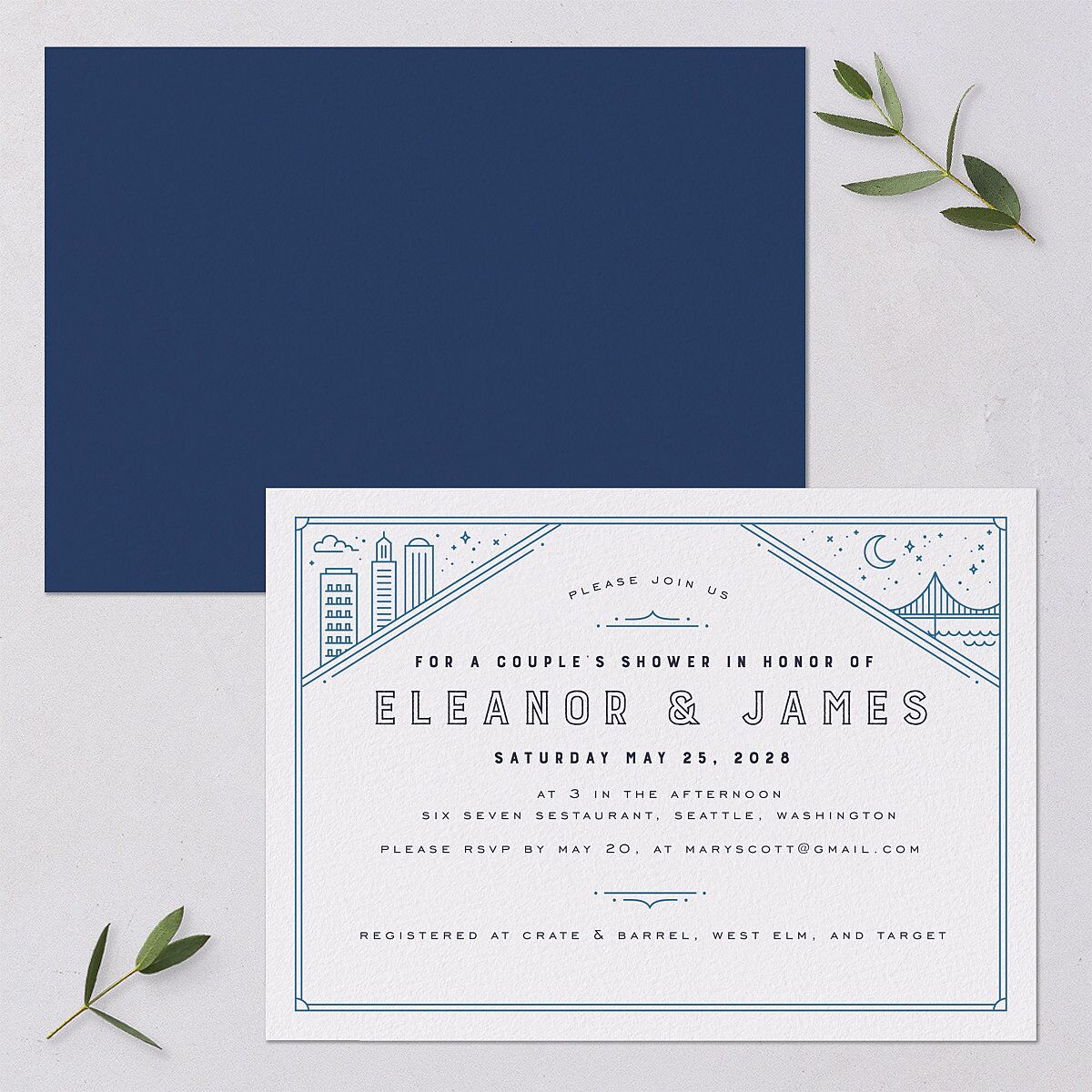 Iconic City Bridal Shower Invitations — view 1