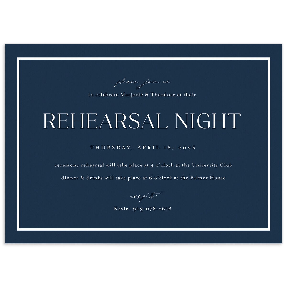 Joyful Union Rehearsal Dinner Invitations