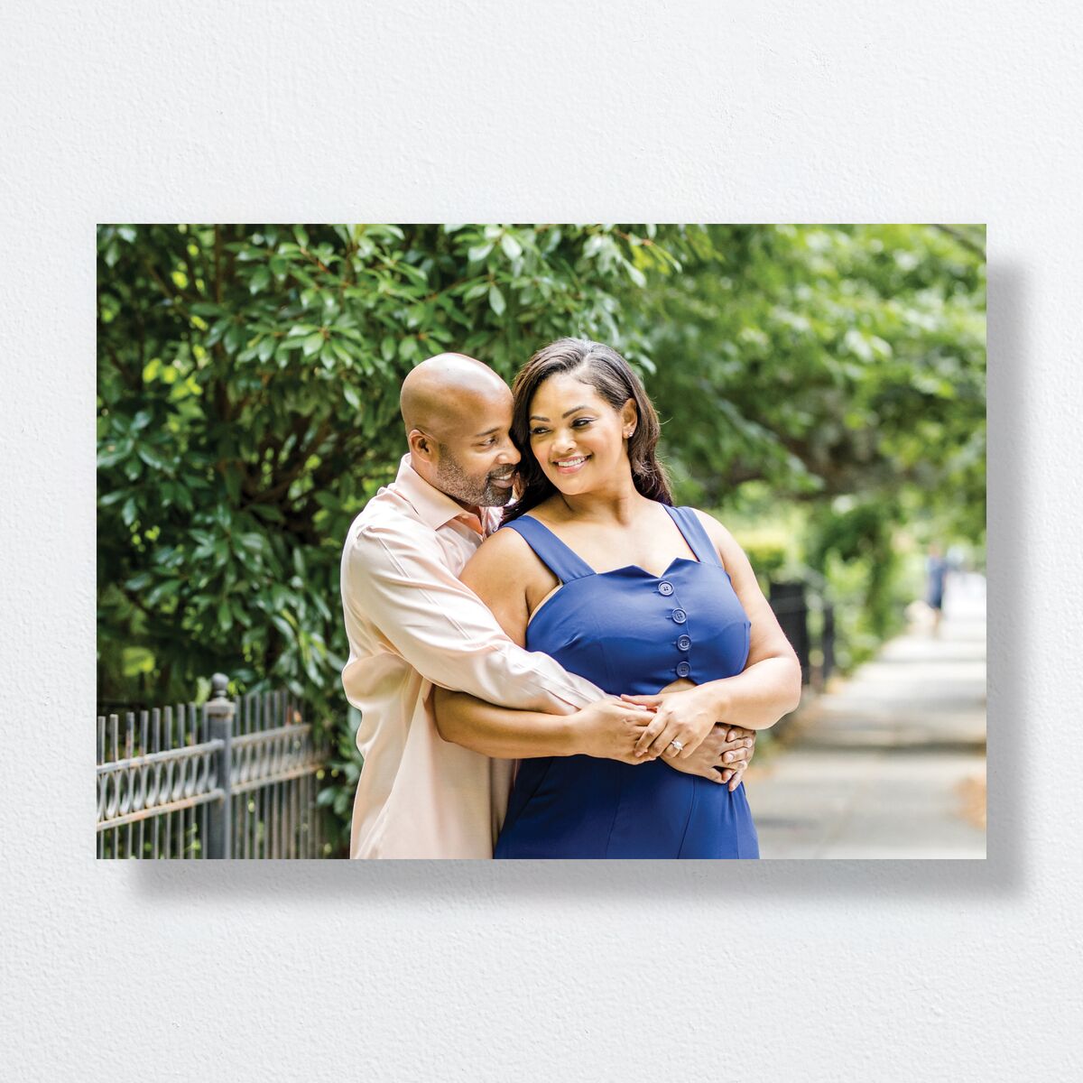 Joyful Union Save The Date Cards Gold Navy Signature smooth No Standard