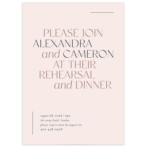 Along With Rehearsal Dinner Invitations - 