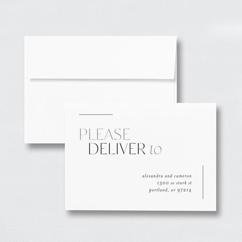 Along With Wedding Response Card Standard Envelopes White Standard Pure White Return Address Signature