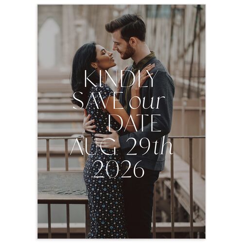 Along With Save The Date Cards Soft Pink Signature smooth No