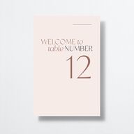 Along With Table Numbers Soft Pink Signature