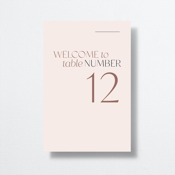 Along With Table Numbers Soft Pink Signature