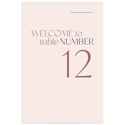 Along With Table Numbers Soft Pink Signature