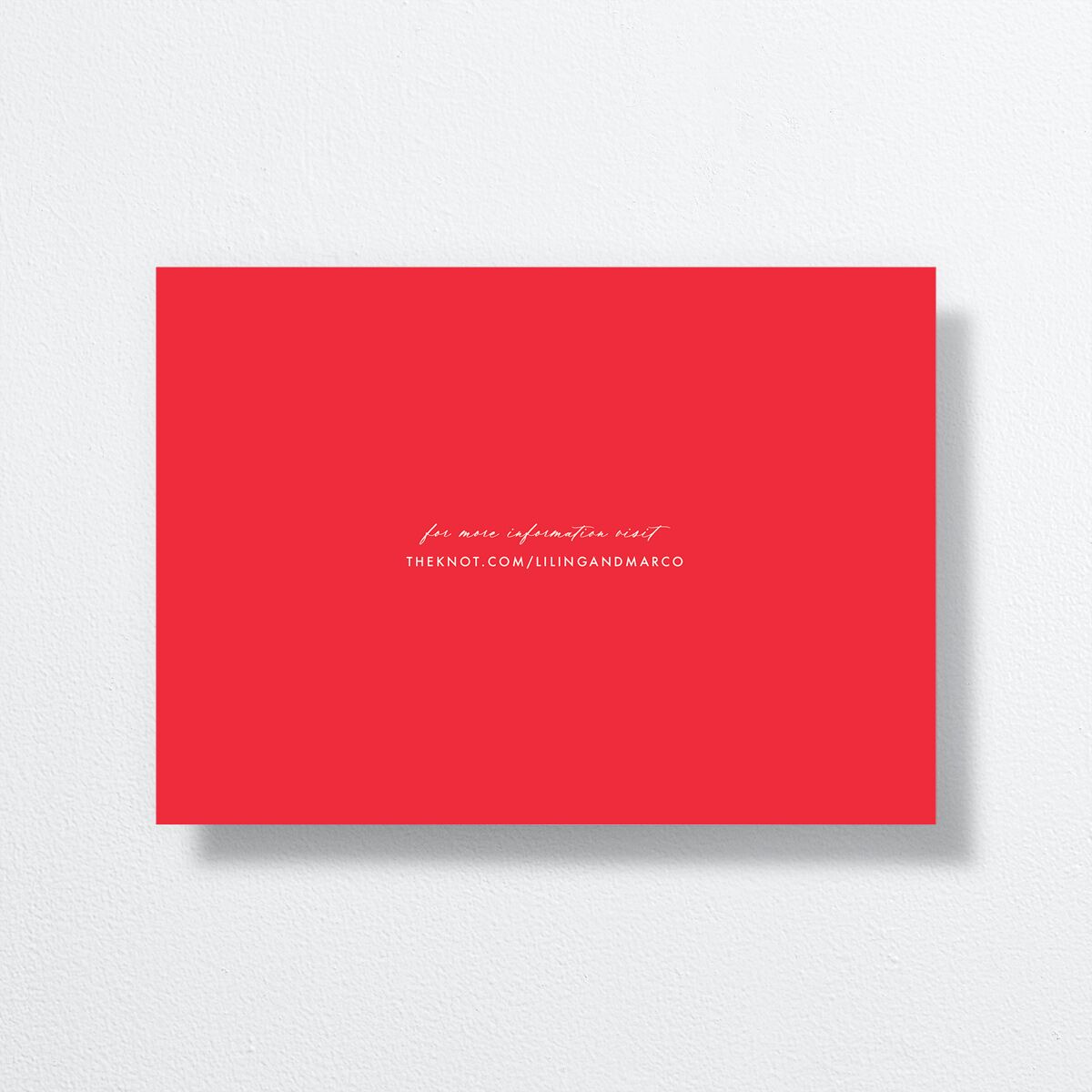 Lucky Circle Wedding Invitations  back