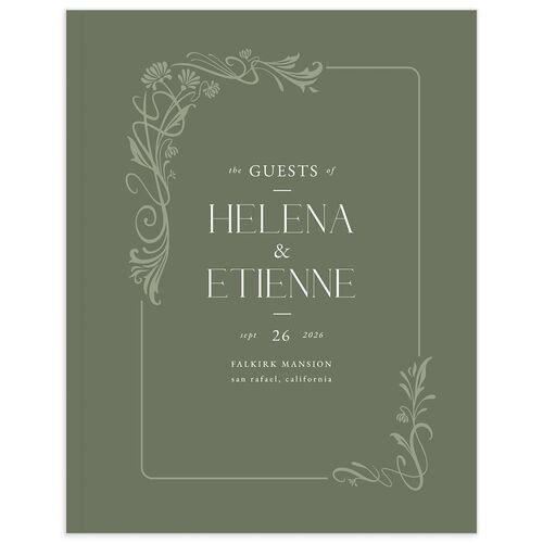 Nouveau Frame Wedding Guest Book - 