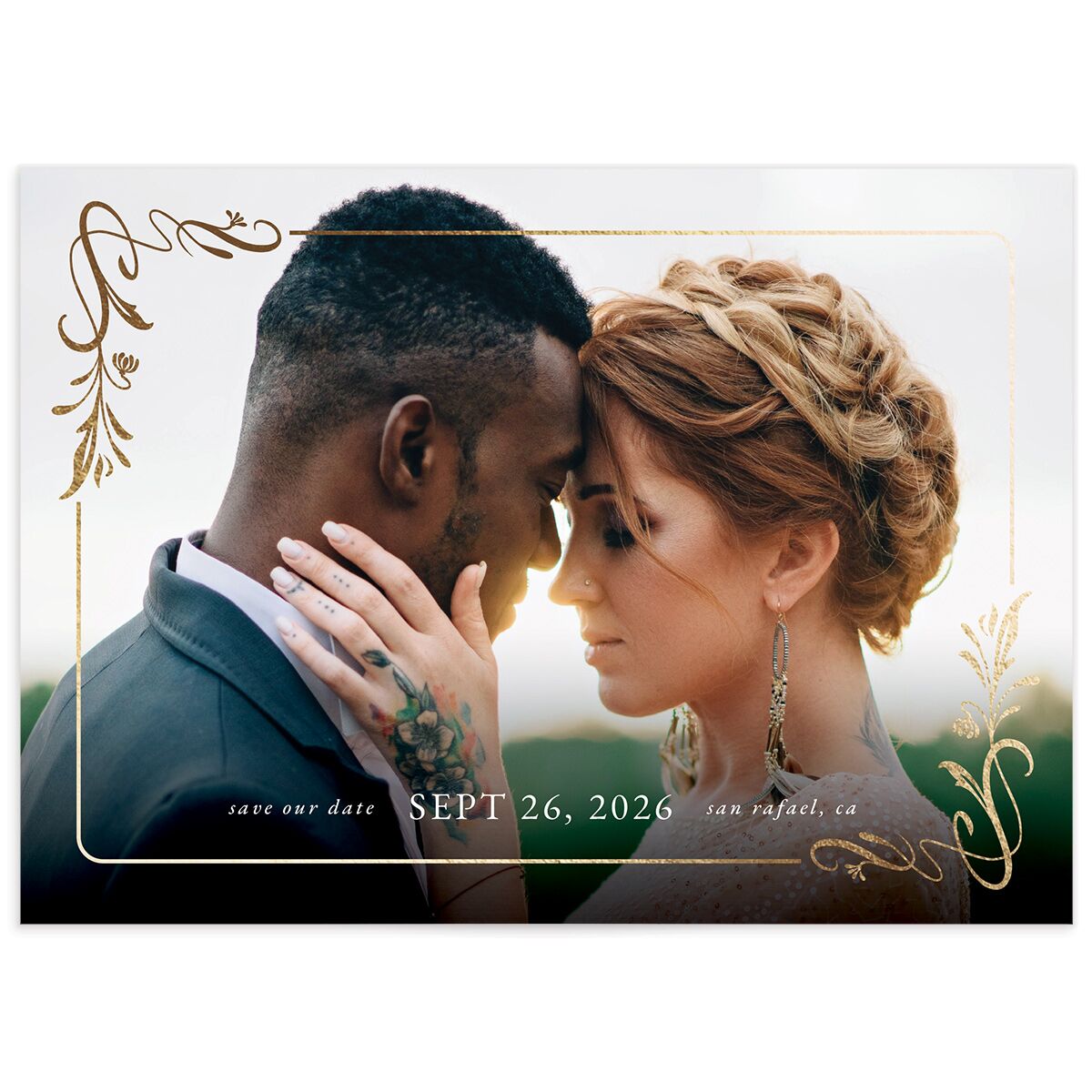 Nouveau Frame Save The Date Cards