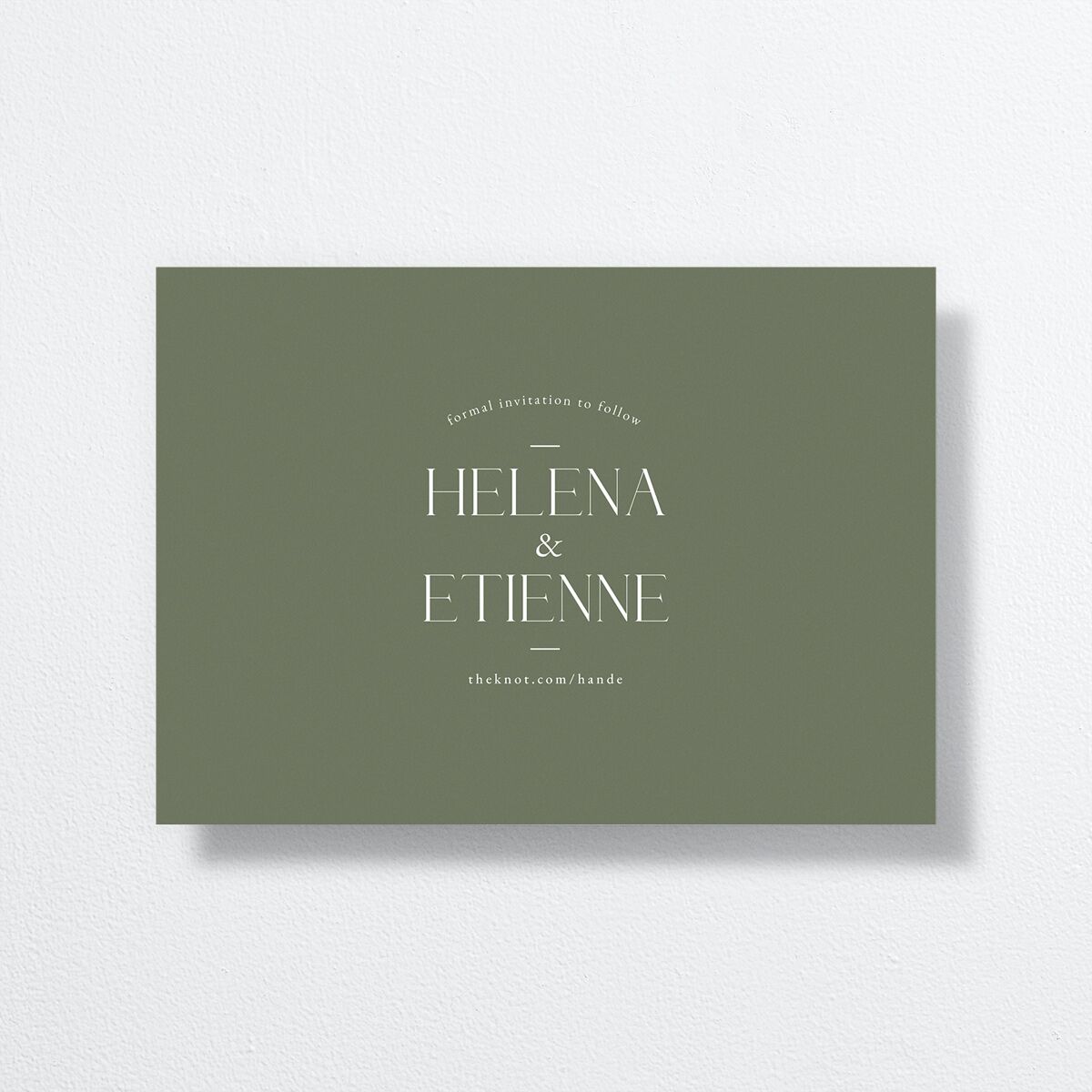 Nouveau Frame Save The Date Cards Gold Dark Camo Signature smooth No