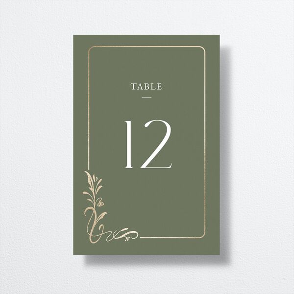Nouveau Frame Table Numbers Gold Dark Camo Signature