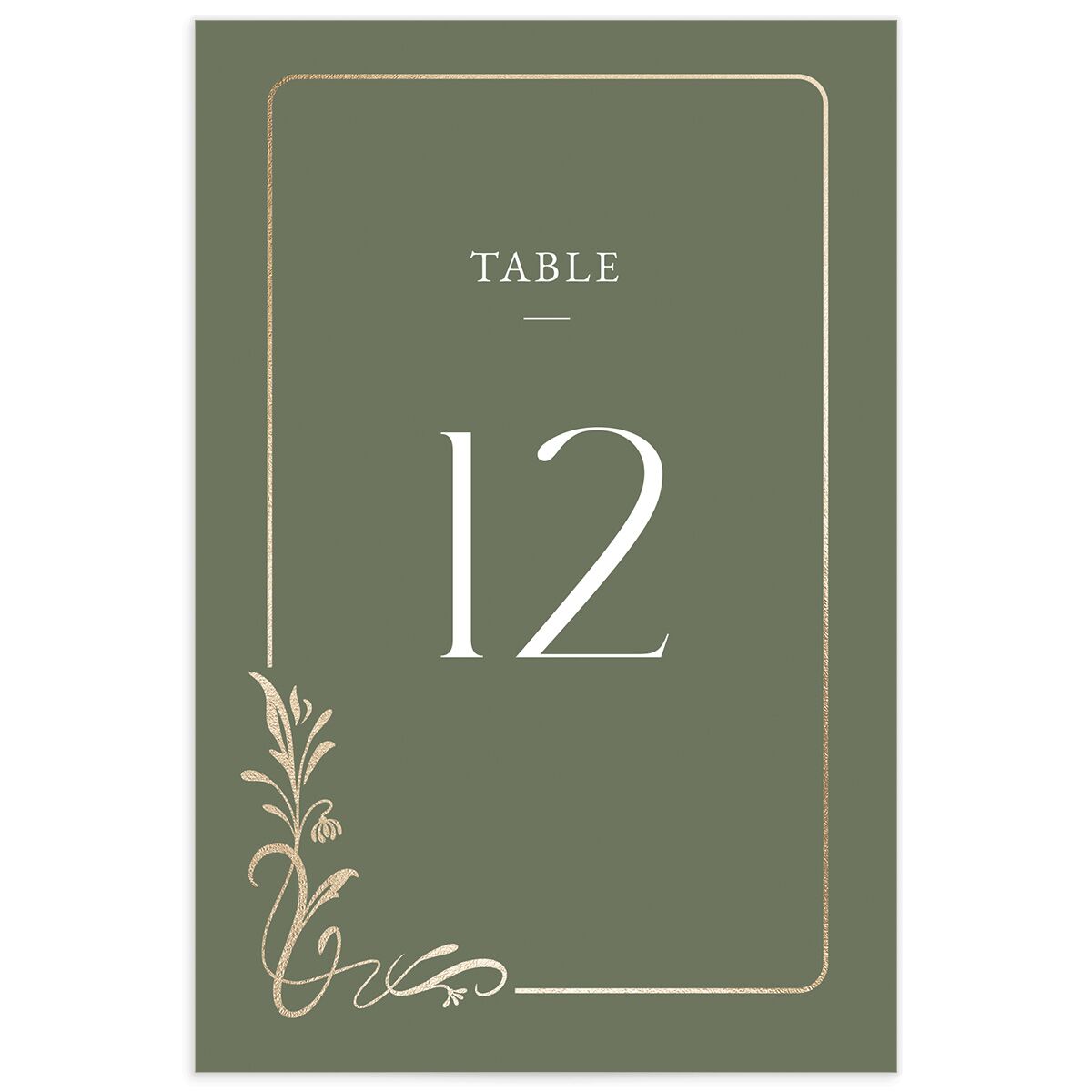 Nouveau Frame Table Numbers
