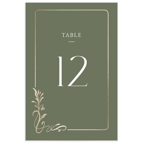 Nouveau Frame Table Numbers - 
