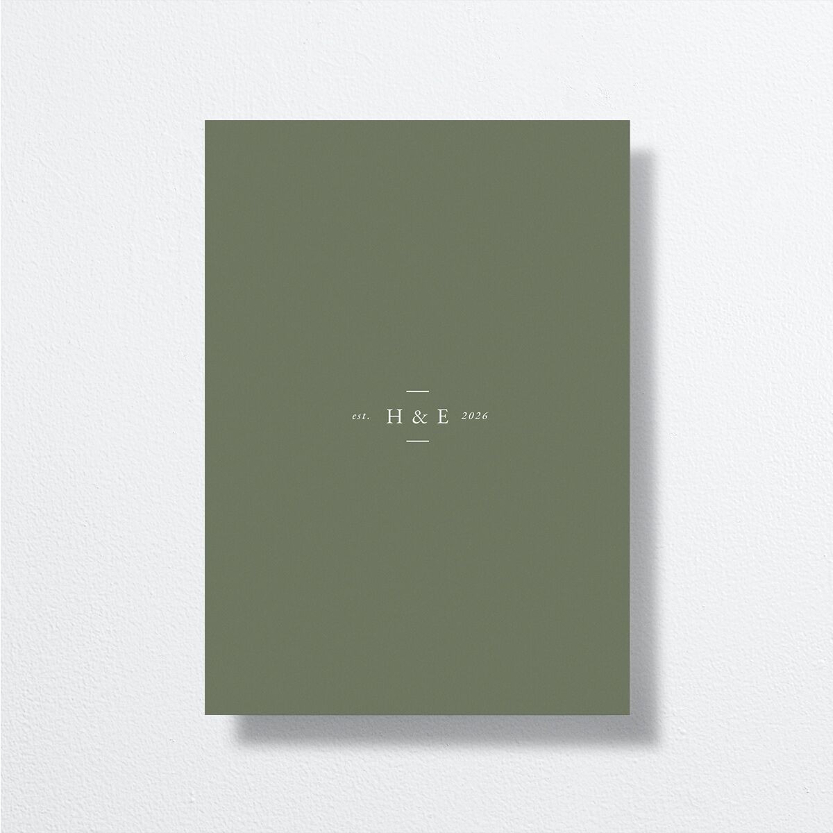 Nouveau Frame Wedding Invitations back in green