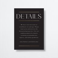 Estate Wedding Enclosure Cards Gold Pure White Signature