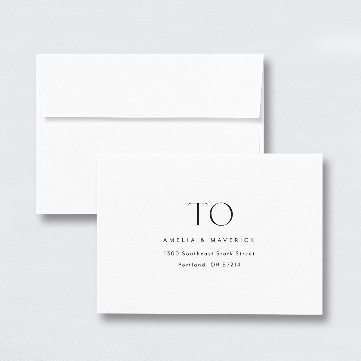 Estate Wedding Response Card Standard Envelopes White Standard Pure White Return Address Signature