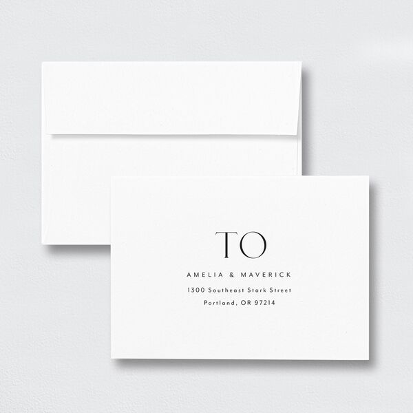 Estate Wedding Response Card Standard Envelopes White Standard Pure White Return Address Signature