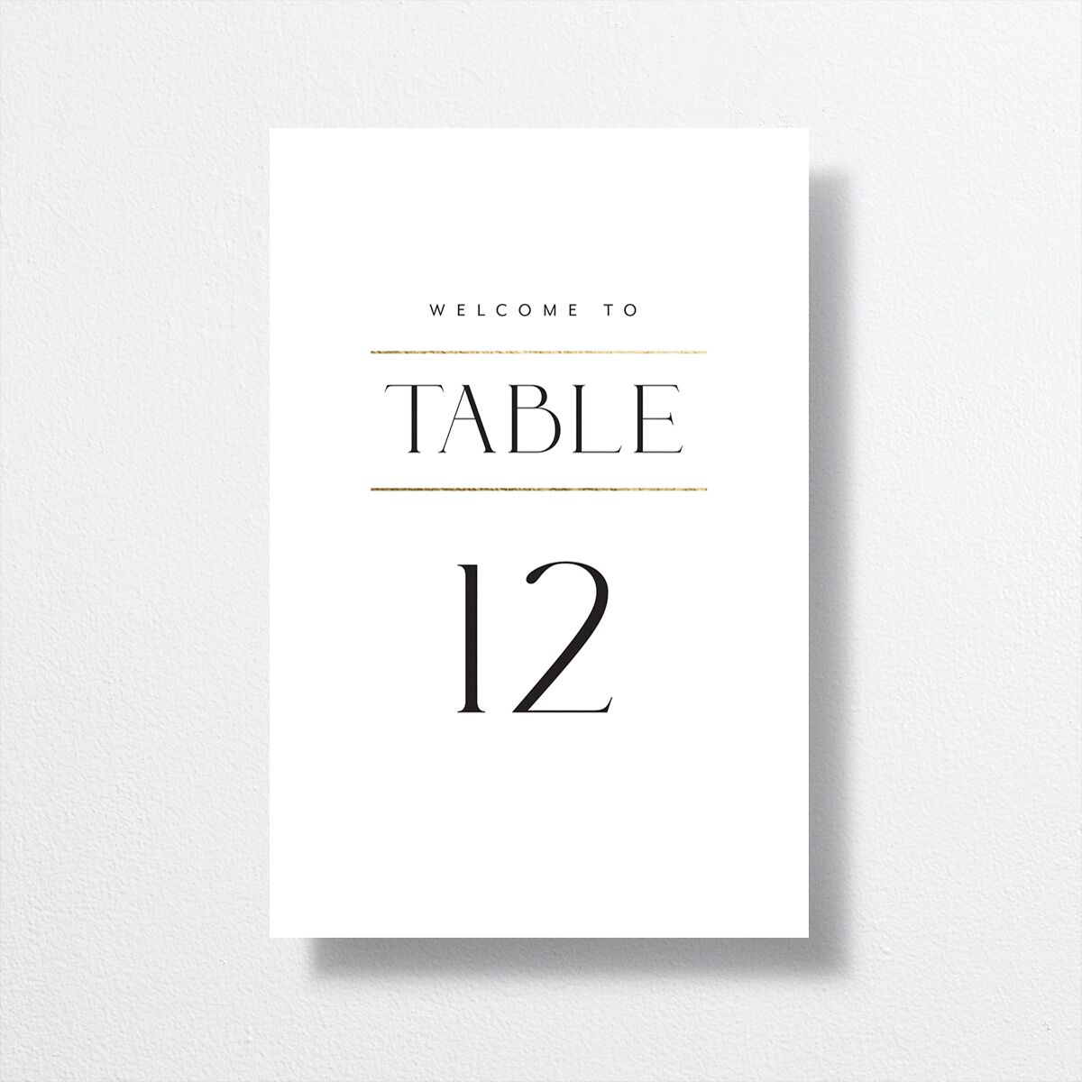 Estate Table Numbers front in white