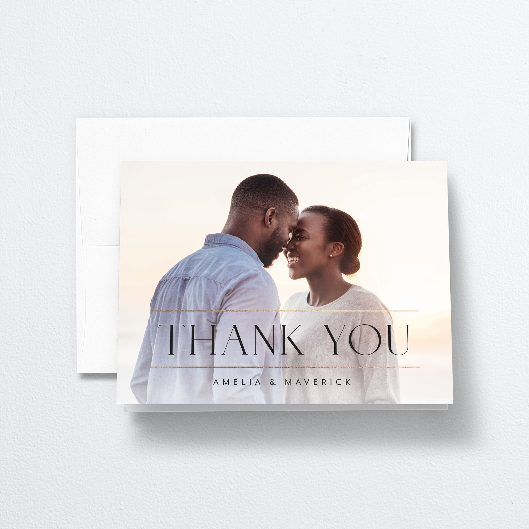 Estate Thank You Cards front in white