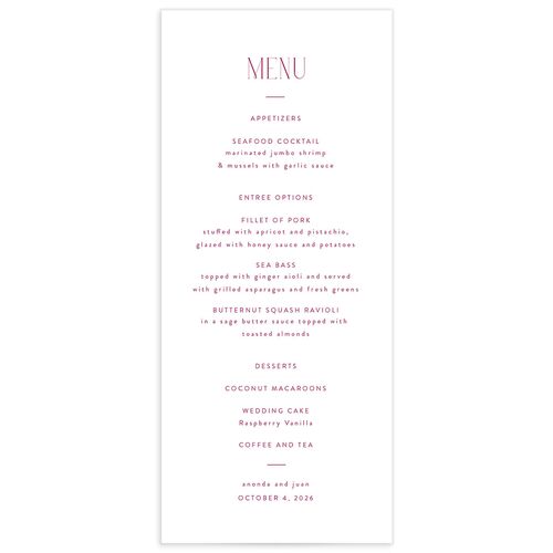 Gramercy Menus - 