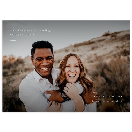 Gramercy Save The Date Cards - Blue