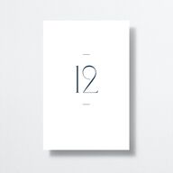 Gramercy Table Numbers Moody Blue Signature