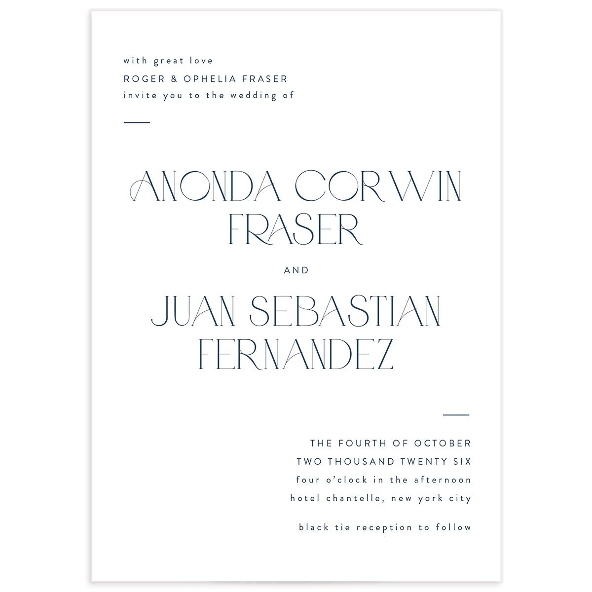 Gramercy Wedding Invitations
