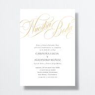 Nuestra Boda Wedding Invitations Gold Pure White Signature No