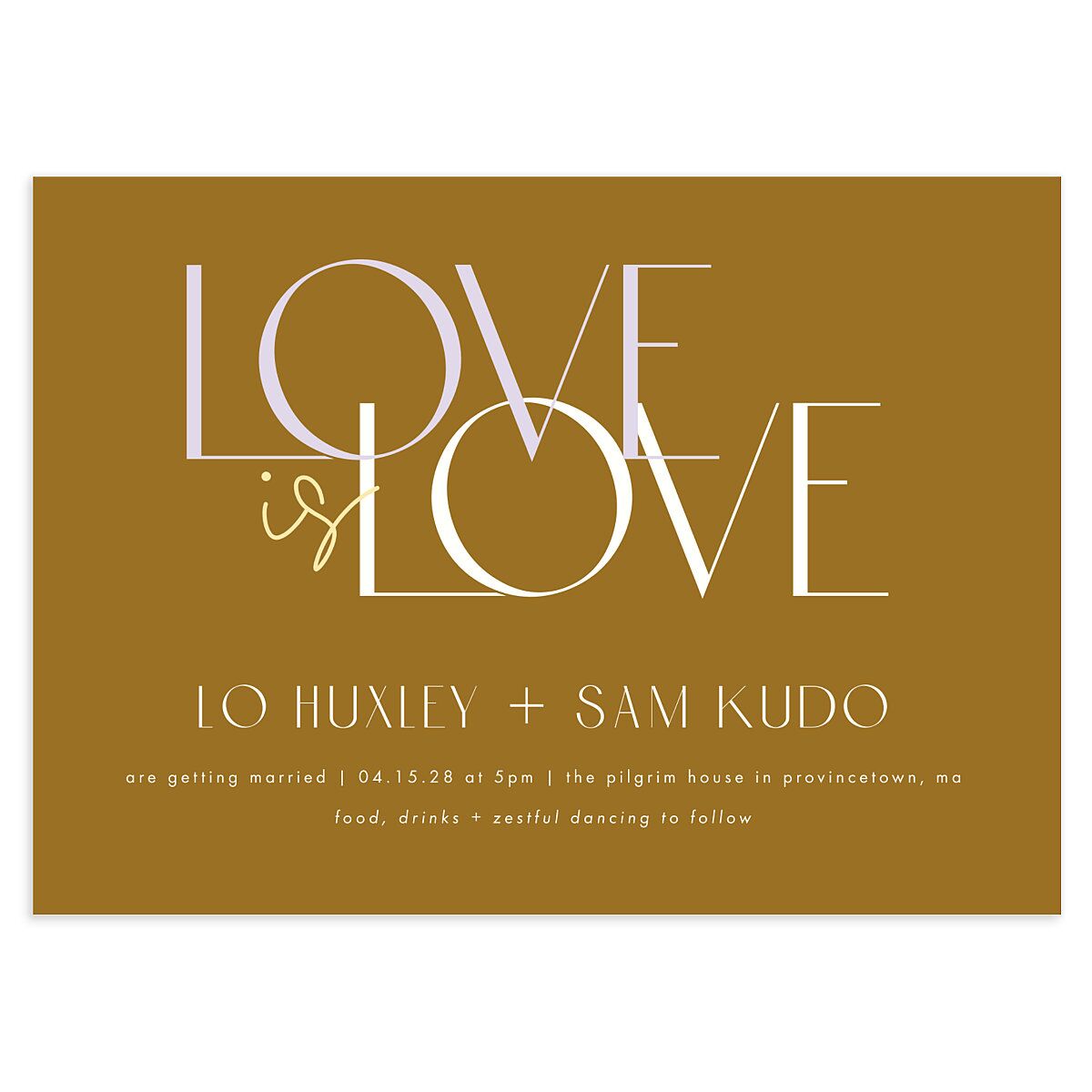 Love is Love Wedding Invitations
