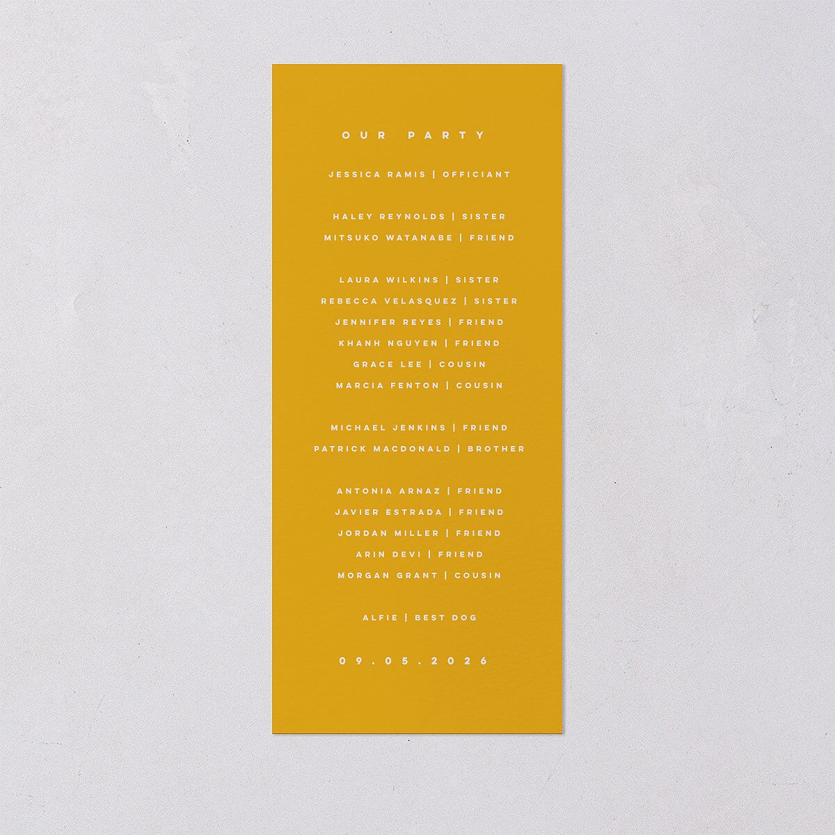 Retro Sunburst Wedding Programs Pumpkin Signature