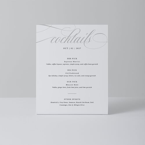 Photo Vow Bar Bended Tabletop Sign X-small Pure White Standard Plastic XS Tabletop Bar