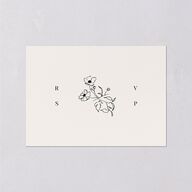 Elegant Minimal Wedding Response Cards Champagne Signature Standard