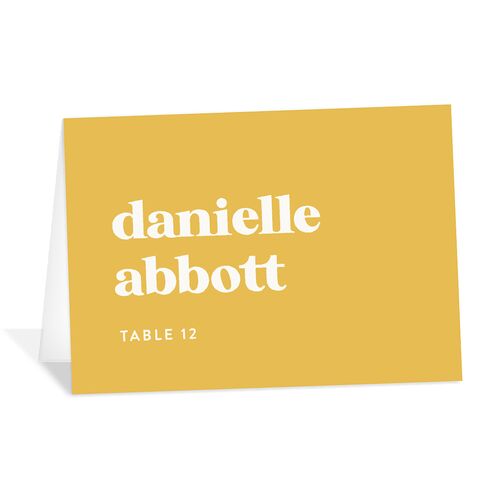 Music Lovers Place Cards Sunflower Signature
