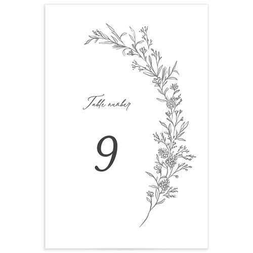 Romantic Branches Table Numbers - 