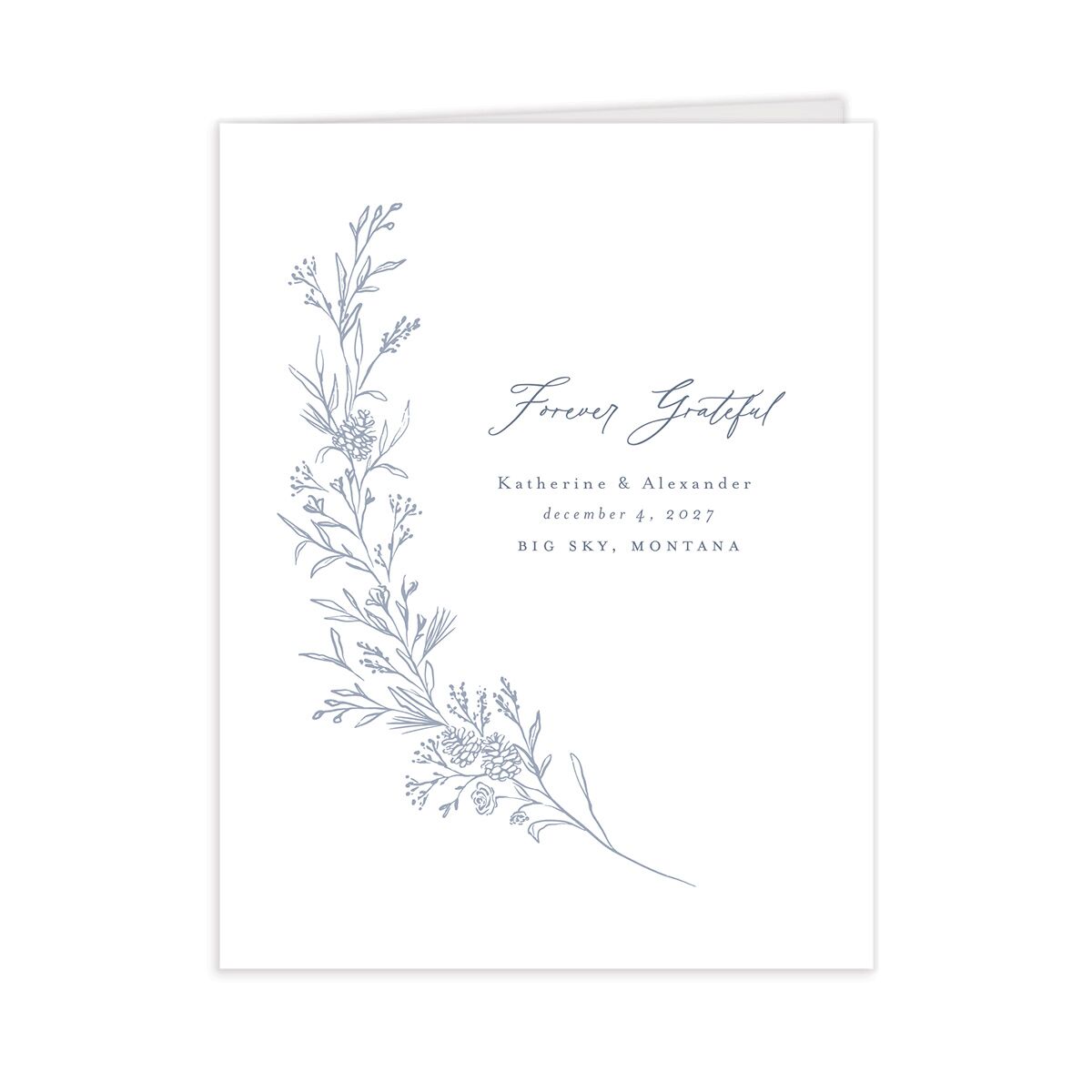 Romantic Branches Thank You Cards