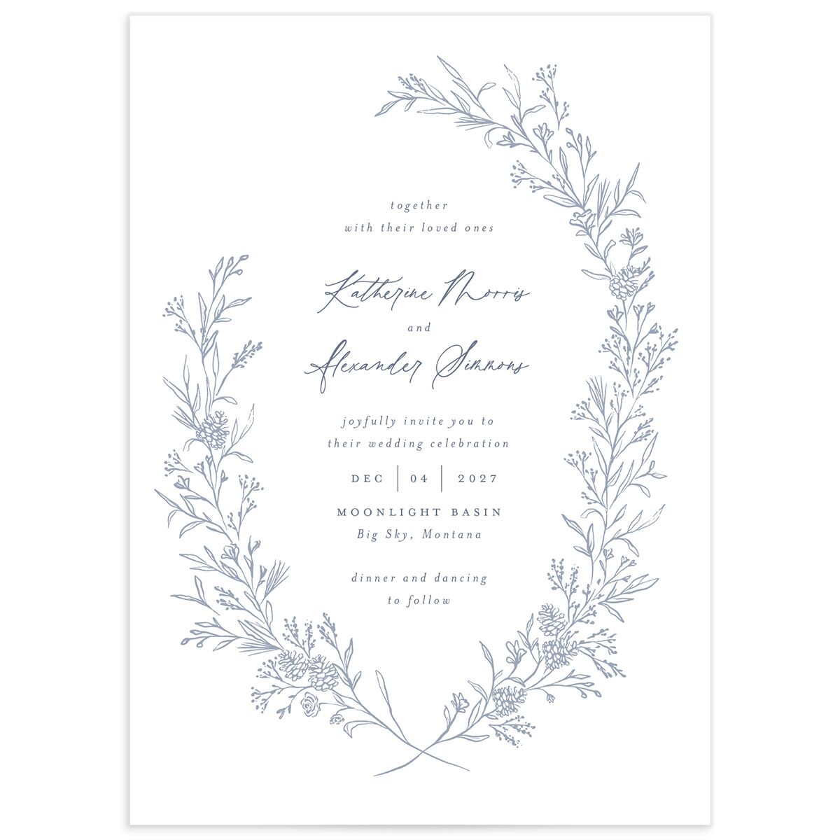 Romantic Branches Wedding Invitations