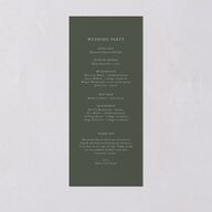Romantic Photo Wedding Programs Gold Hunter Green Signature