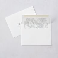 Timeless Script Save The Date Cards Medieval Grey Signature smooth Blank No Standard