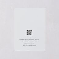 Monogram Garland Foil Wedding Response Cards Ice Blue Gold Signature Standard