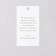 Eucalyptus Bouquet Favor Gift Tags Terracotta Signature