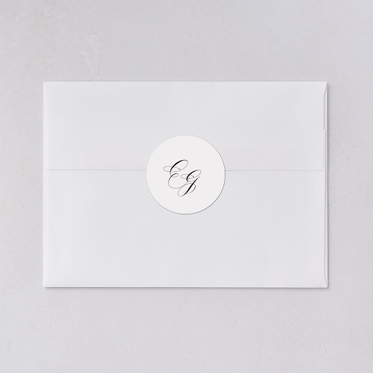 Rose Garden Crest Wedding Stickers by Bridgerton Pure White Circle