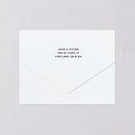 Vintage Retro Ski Poster All-in-One Wedding Invitations Pure White Signature Light Both Recipient and Return Addresses No