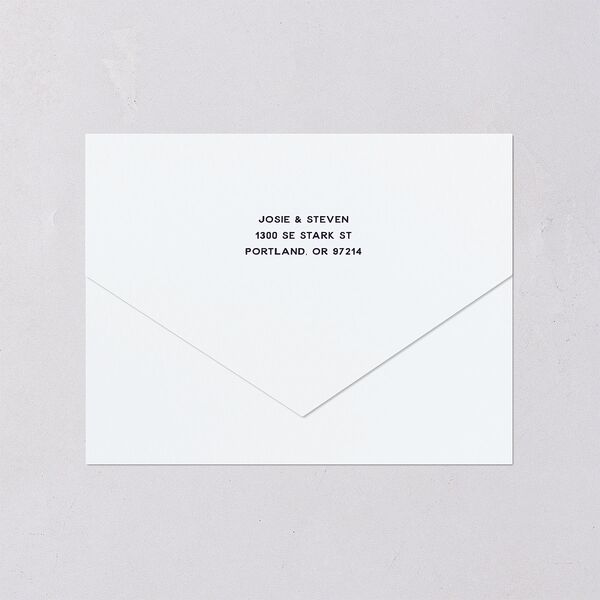 Vintage Retro Ski Poster All-in-One Wedding Invitations Pure White Signature Light Both Recipient and Return Addresses No