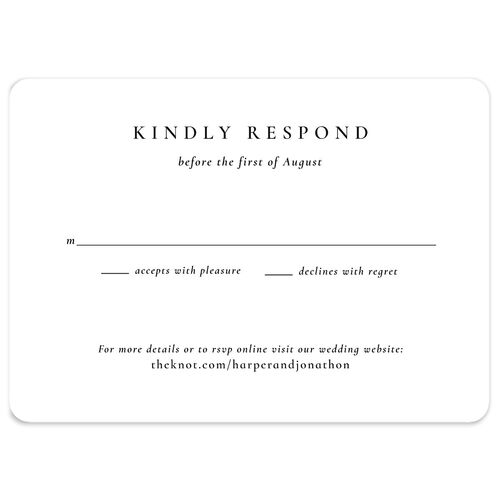Editorial Monogram Photo Wedding Response Cards Charcoal Signature Rounded