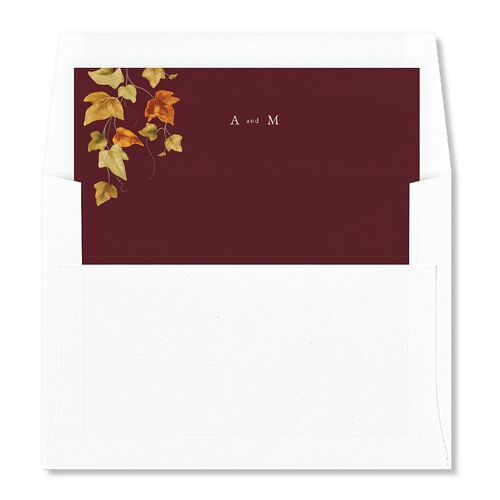Elegant Ivy Standard Envelope Liners Merlot Standard