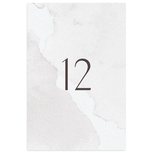 Watercolor Wash Table Numbers Fog Signature